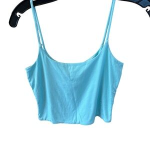Women's Teal Ribbed Camisole/ Tank Top Size S